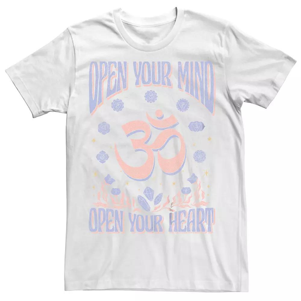 Men's Open Your Heart Graphic Tee, Size: Medium, White Product Image