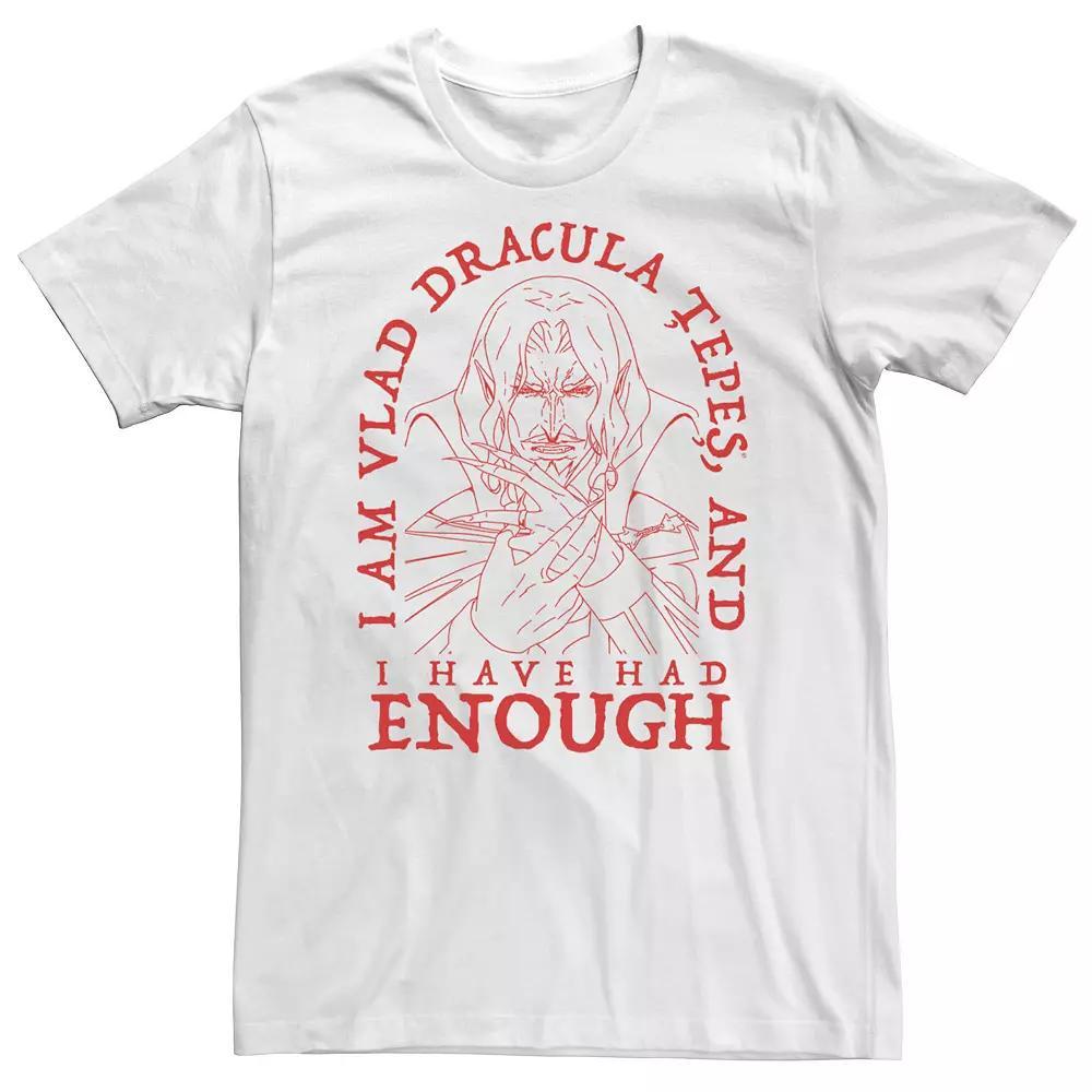 Big & Tall Netflix Castlevania I Am Dracula And I Have Had Enough Tee, Mens Product Image