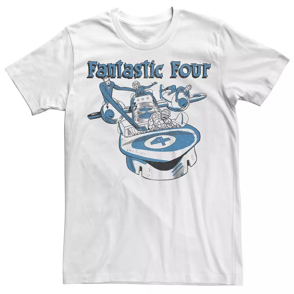 Men's Marvel Fantastic Four Group Shot Fantasticar Tee,  Product Image