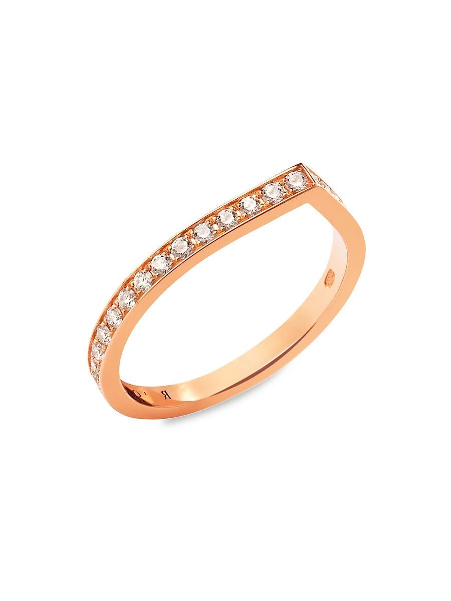 Womens Antifer 18K-Pink-Gold & Diamond Ring Product Image