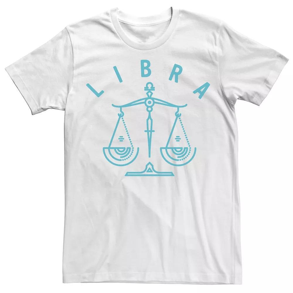 Men's Libra Scale White Ink Sketch Tee,  Product Image