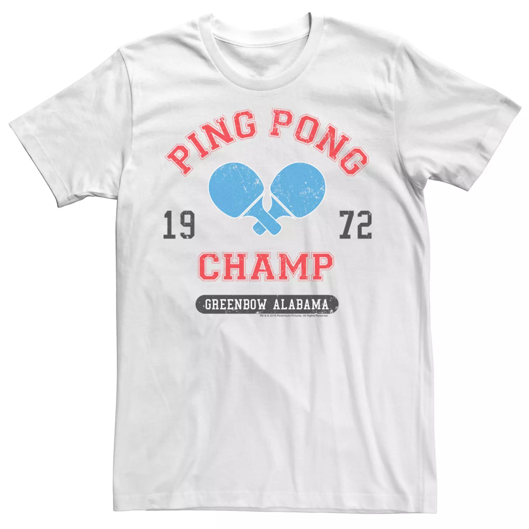 Men's Forrest Gump Ping Pong Champ Tee, Size: XXL, White Product Image