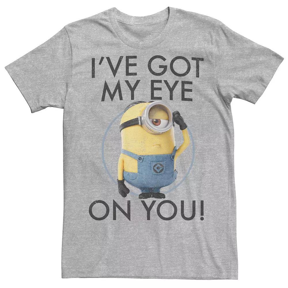 Men's Minions "Got My Eye On You" Tee, Size: Small, Athletic Grey Product Image