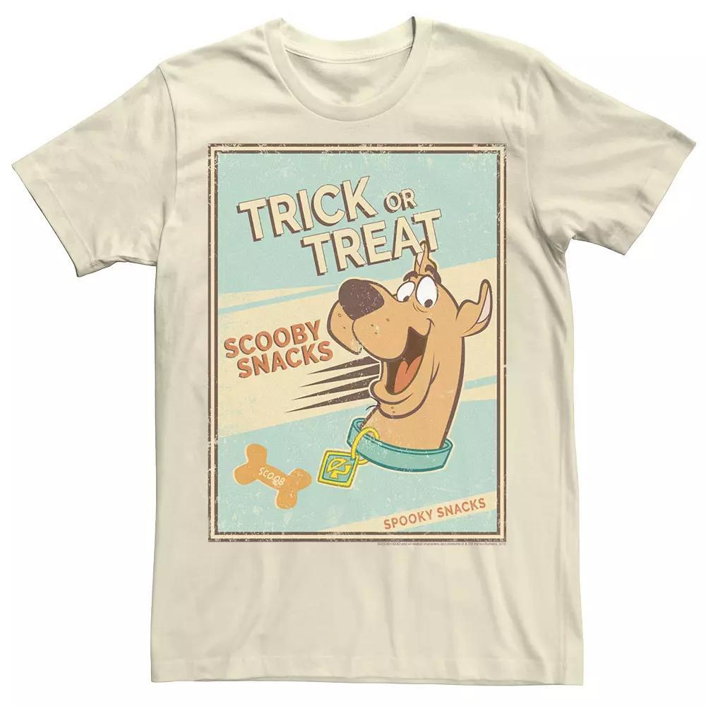 Men's Scooby-Doo Trick Or Treat Scooby Snacks Spooky Snacks Poster Tee,  Product Image
