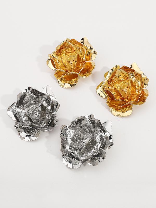 Flower Shape Drop Earrings Product Image