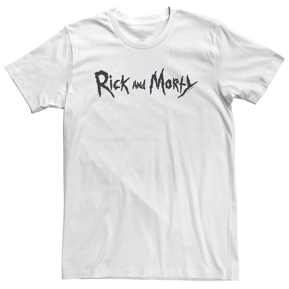 Big & Tall Rick & Morty Main Logo Tee, Men's, Size: XXL Tall, White Product Image