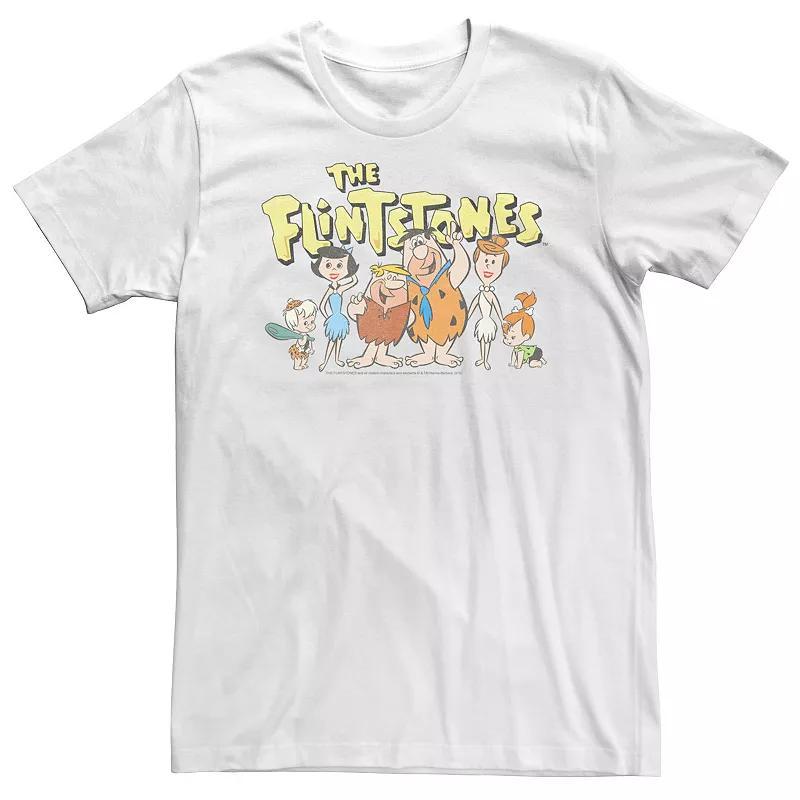Big & Tall The Flintstones Meet The Family Portrait Tee, Men's,  Product Image