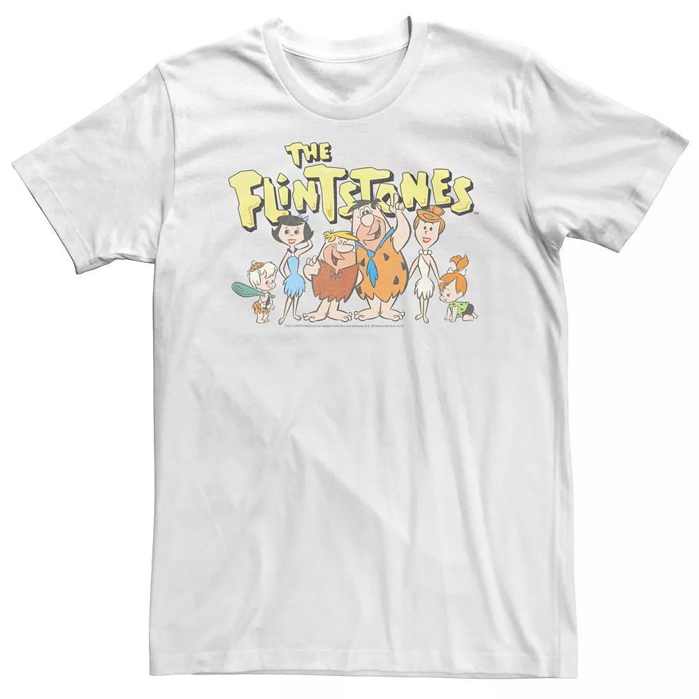 Big & Tall The Flintstones Meet The Family Portrait Tee, Men's,  Product Image