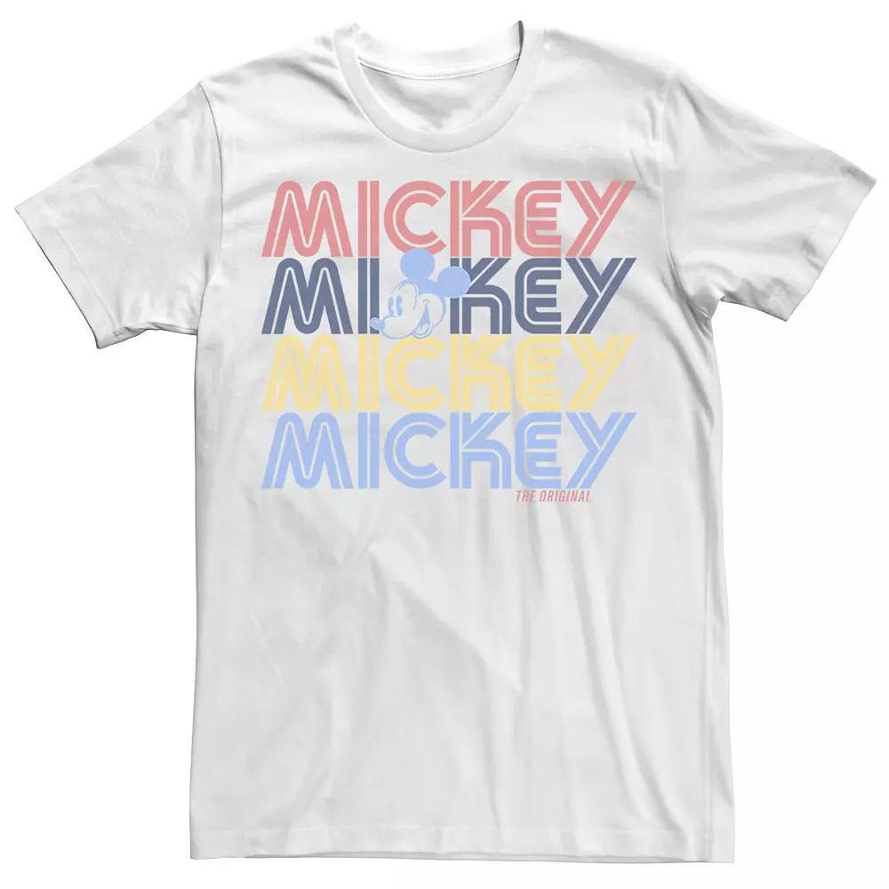 Disney's Mickey Mouse Mickey Word Stack Men's Tee, Size: Medium, White Product Image