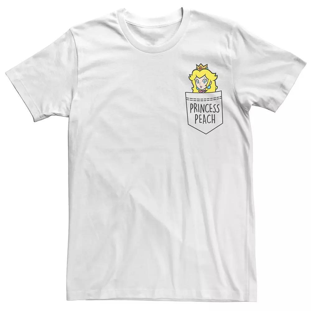 Men's Nintendo Super Mario Princess Peach Pocket Tee,  Product Image