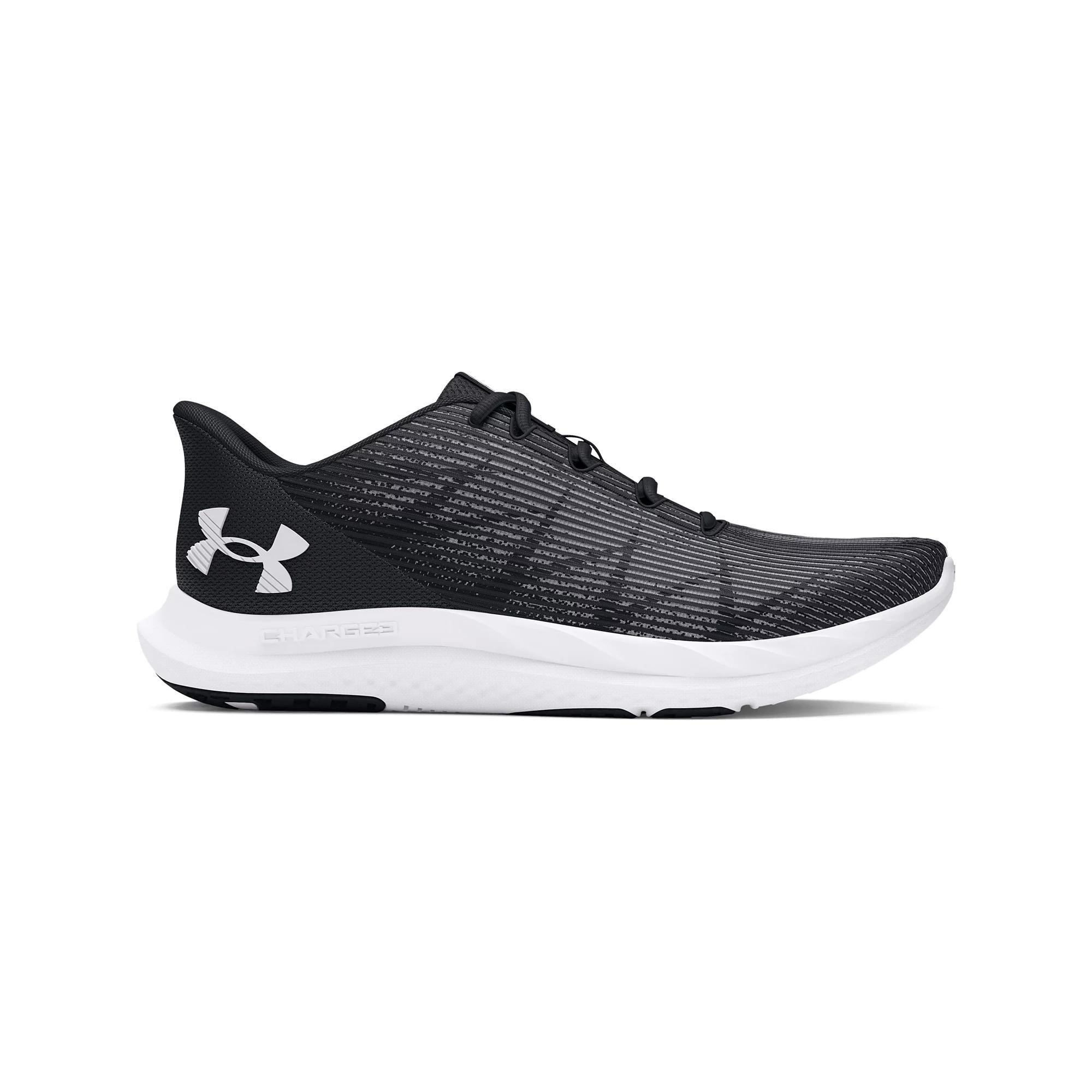 Under Armour Charged Speed Swift Men's Running Shoes, Size: 15, Black White White Product Image
