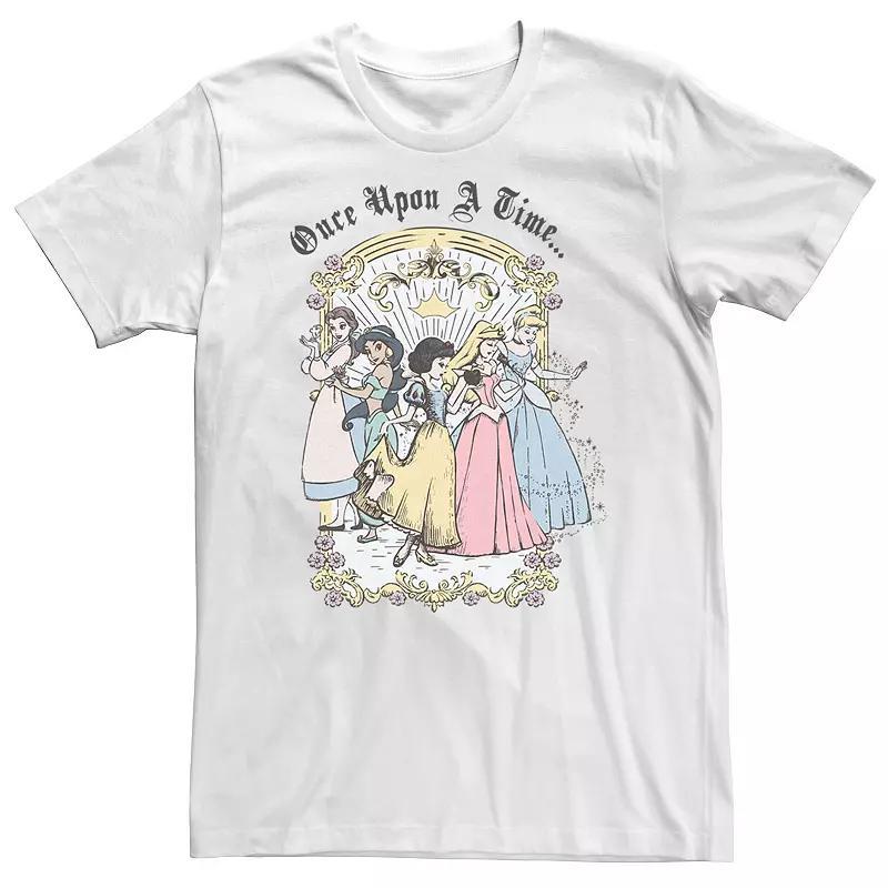 Big & Tall Disney Princess Once Upon A Time Vintage Cartoon Tee, Men's,  Product Image