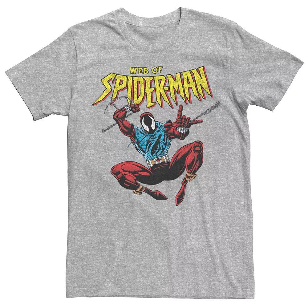 Men's Marvel Spider-Man Web Of Spider-Man Portrait Tee, Size: XXL, Athletic Grey Product Image