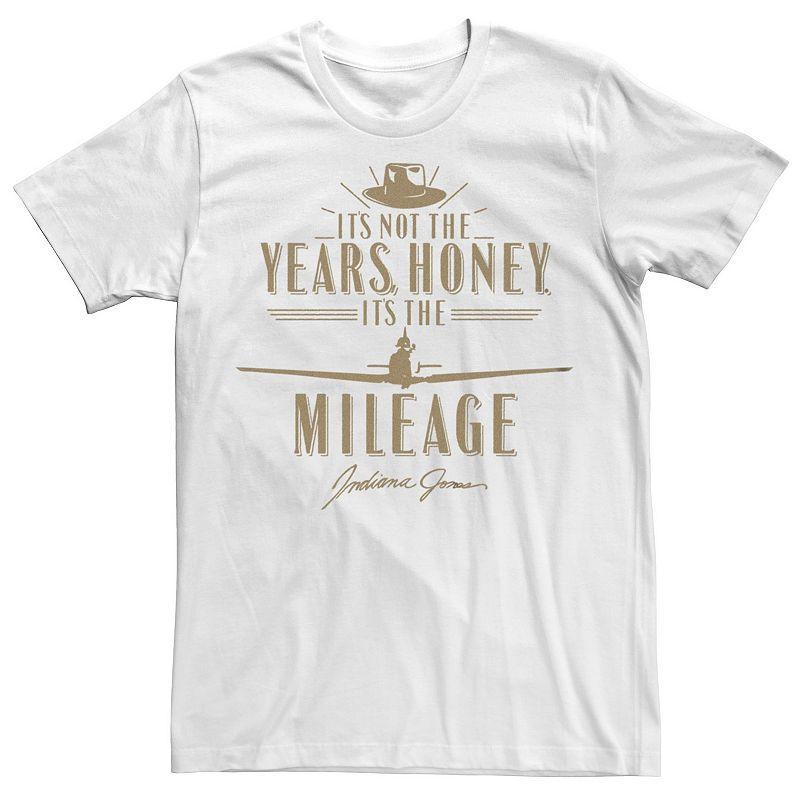 Men's Indiana Jones It's Not the Years Honey Golden Quote Graphic Tee, Size: Large, White Product Image