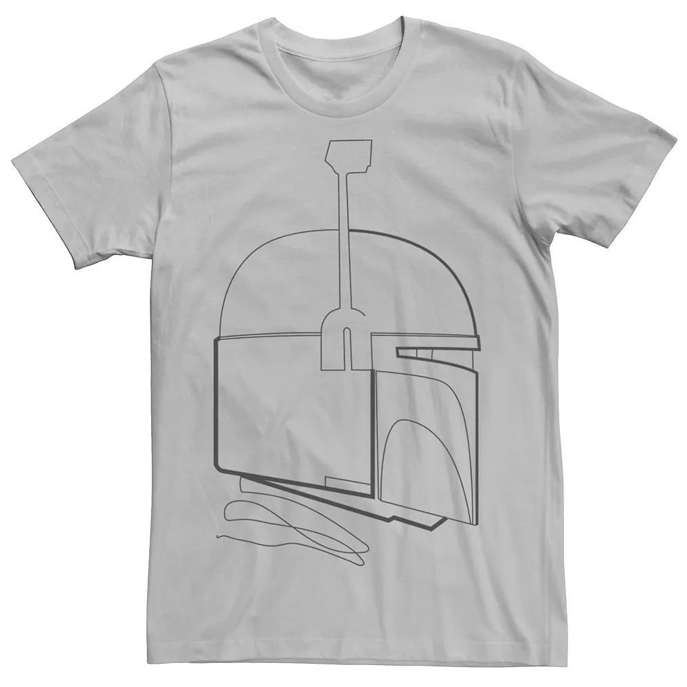 Men's Star Wars Boba Fett Profile Minimal Outline Graphic Tee,  Product Image
