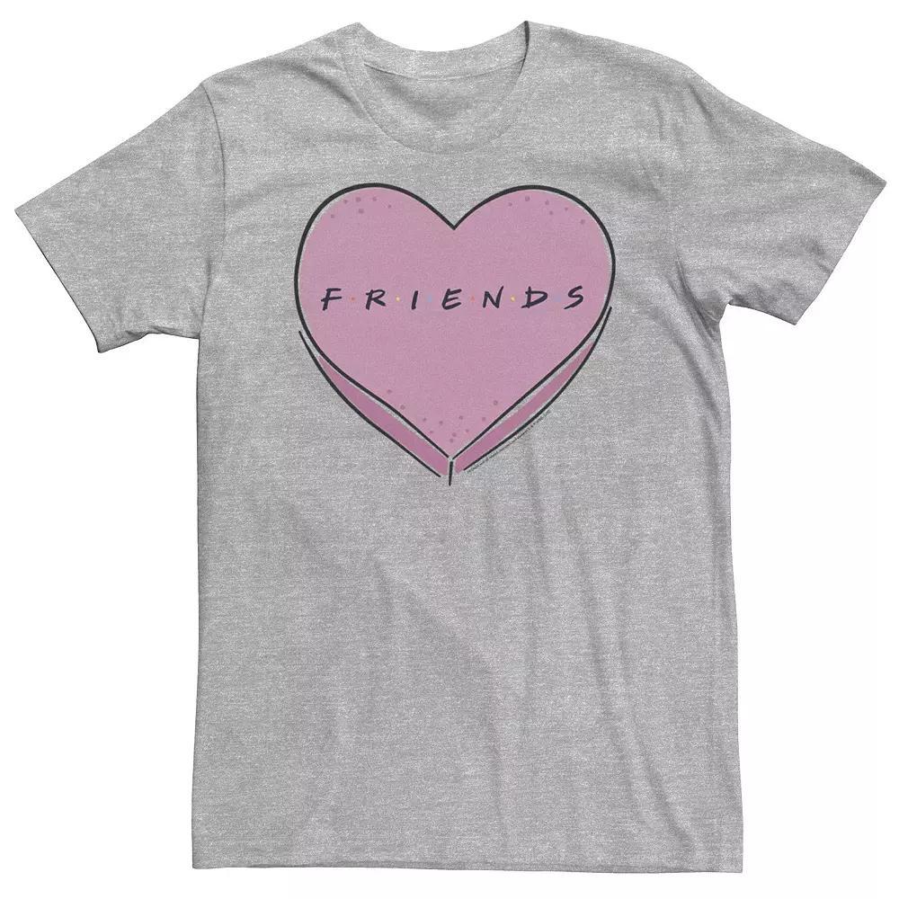 Big & Tall Friends Valentine's Day Candy Heart Logo Tee, Men's,  Product Image