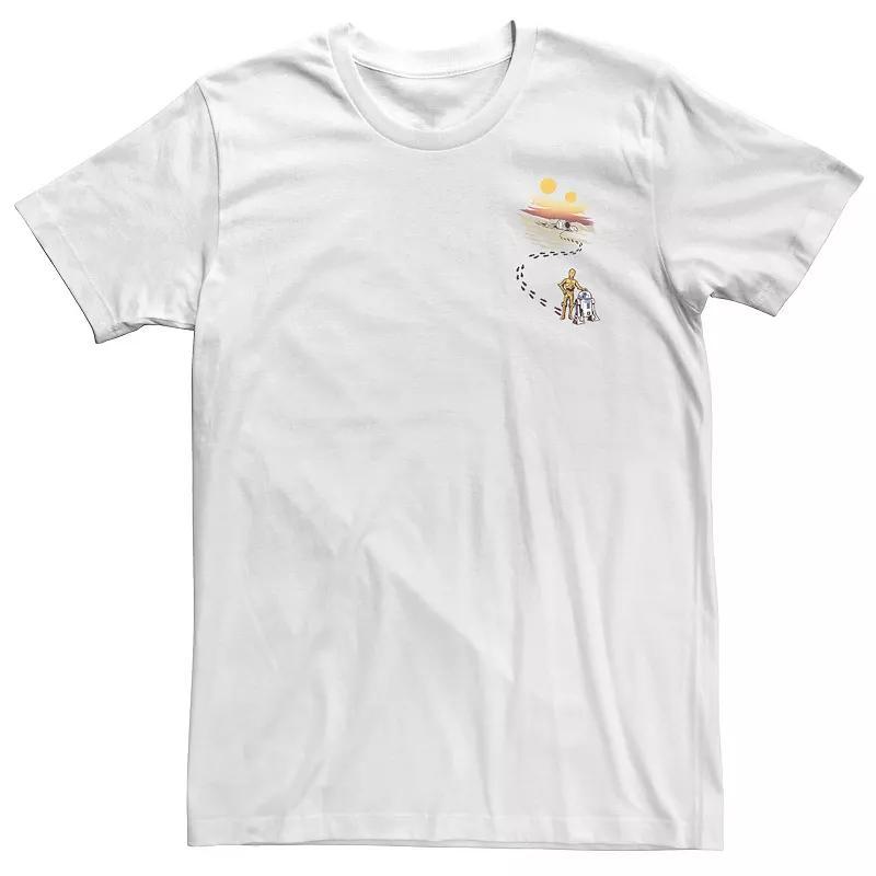 Big & Tall Star Wars Droid Dessert Footprints Pocket Tee, Men's,  Product Image