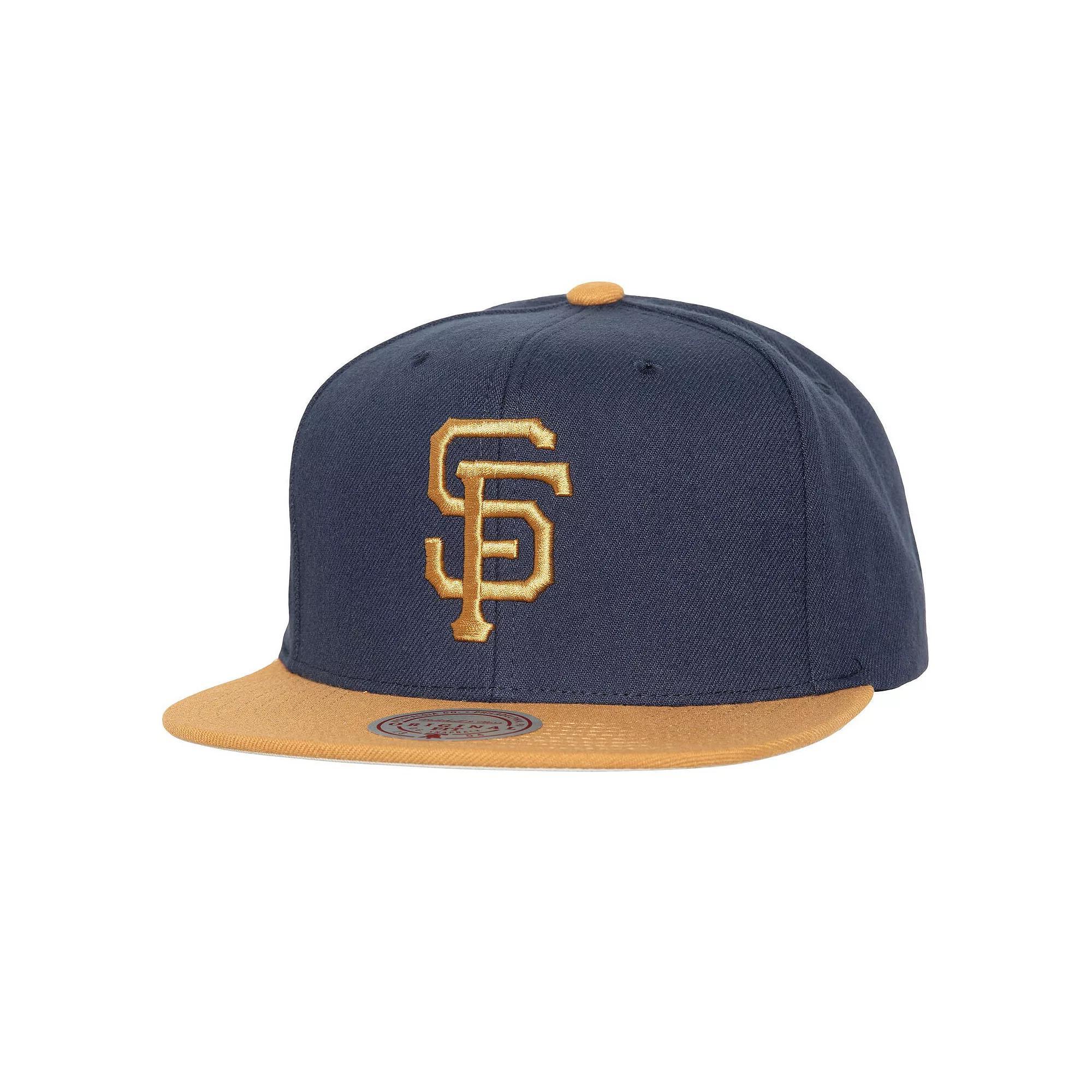 Men's Mitchell & Ness Navy San Francisco Giants Work It Snapback Hat, Blue Product Image