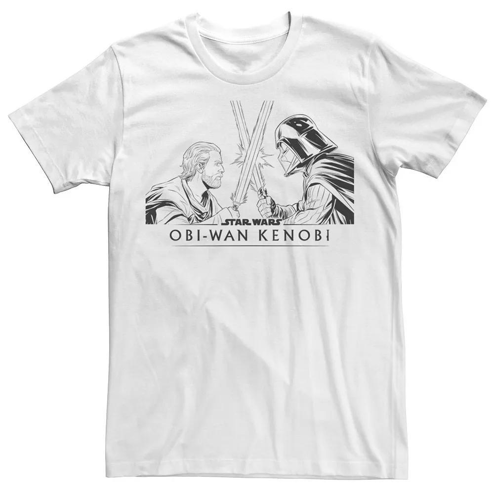 Men's Obi-Wan Kenobi Star Wars Vader Vs Kenobi Logo Tee,  Product Image
