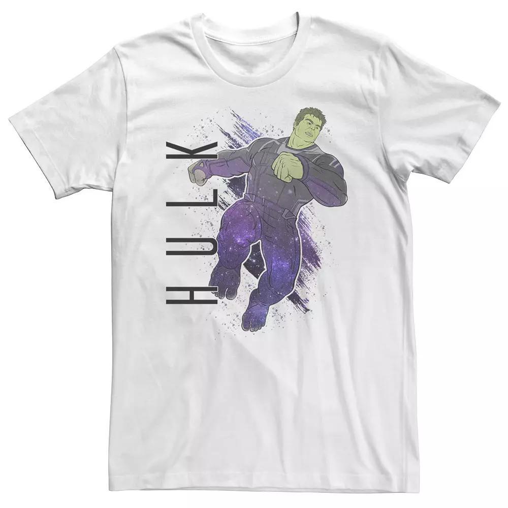 Big & Tall Marvel Avengers Endgame Hulk Galaxy Graphic Tee, Men's, Size: XL Tall, White Product Image