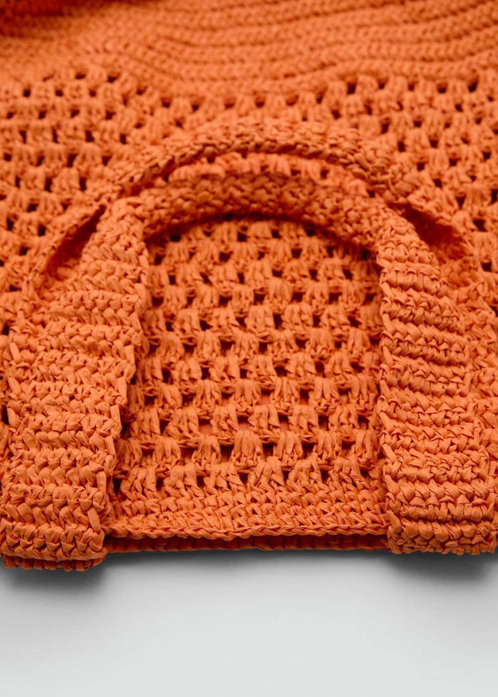 Natural fibre shopper bag - Women | MANGO USA Product Image