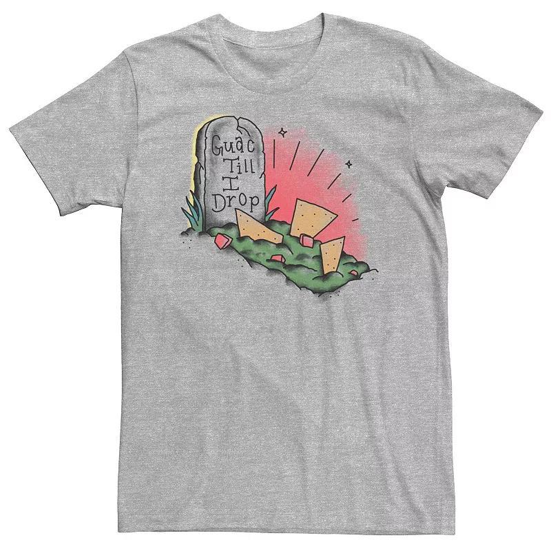 Men's Tombstone Guac Till I Drop Tee, Size: Large, Athletic Grey Product Image