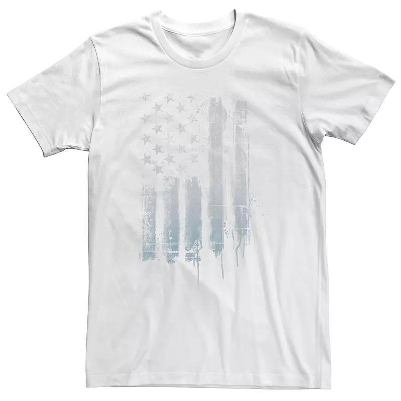 Big & Tall Americana Rustic American Flag Paint Drip Tee, Men's,  Product Image