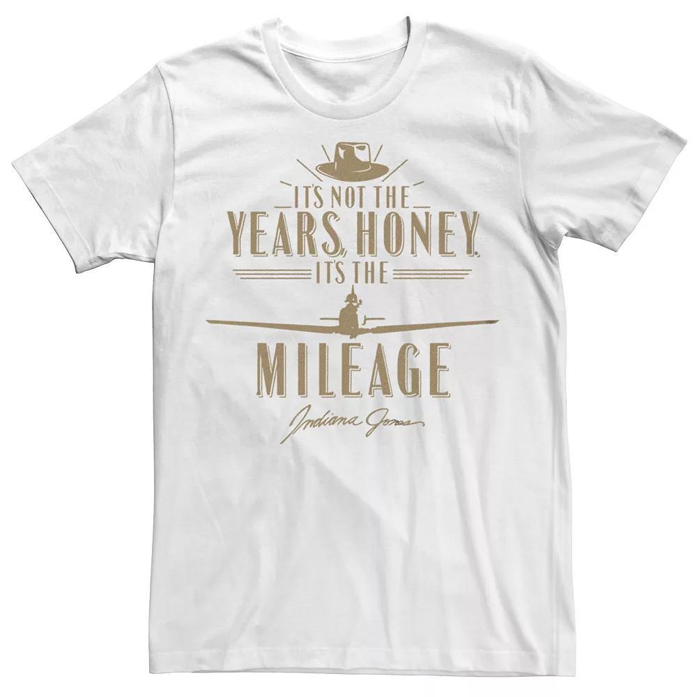 Men's Indiana Jones It's Not the Years Honey Golden Quote Graphic Tee, Size: Large, White Product Image