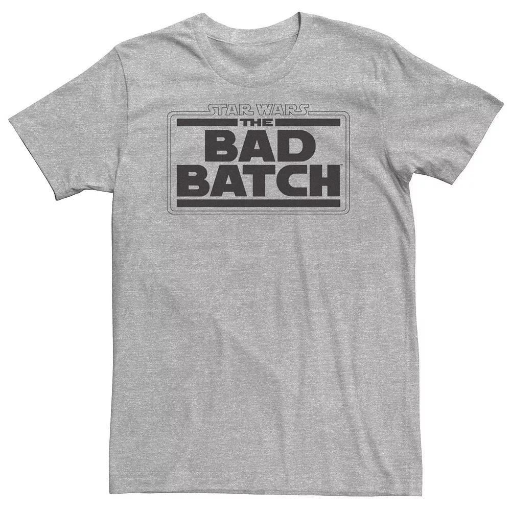 Big & Tall Star Wars: The Bad Batch Logo V1 Tee, Men's, Size: XL Tall, Athletic Grey Product Image