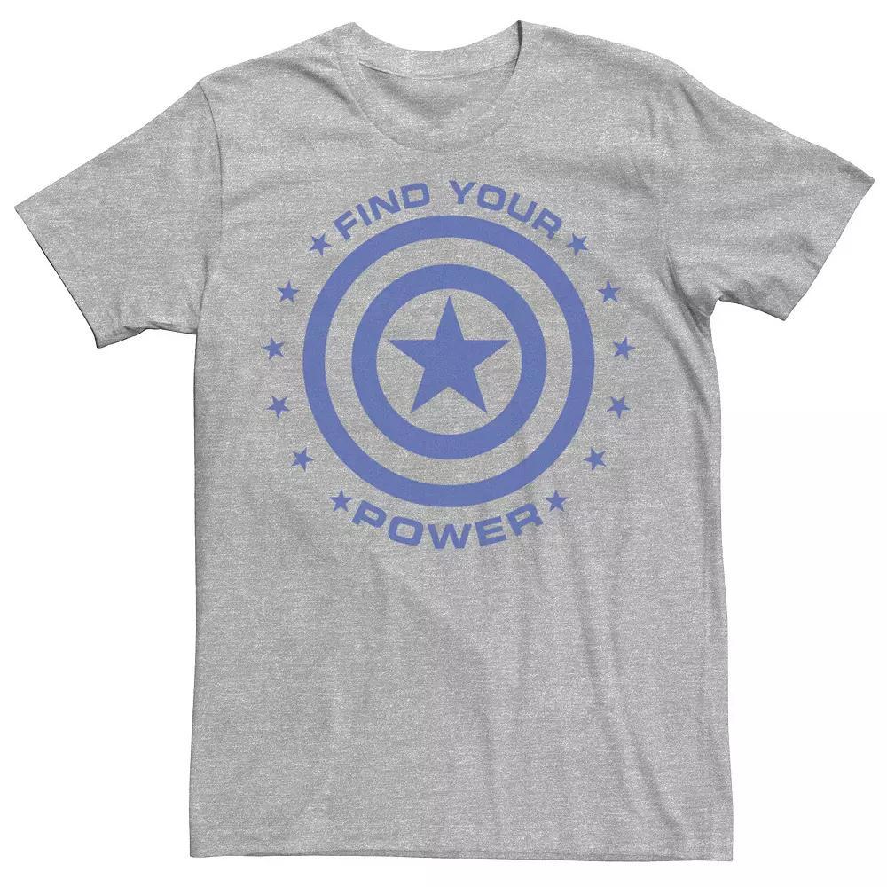Men's Marvel Captain America Find Your Power Simple Shield Tee,  Product Image