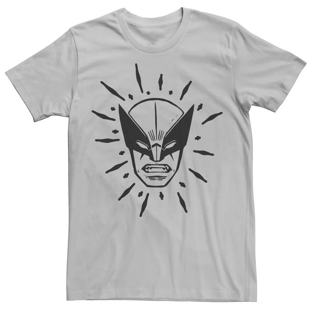 Men's Marvel Wolverine Face Doddled Tee,  Product Image
