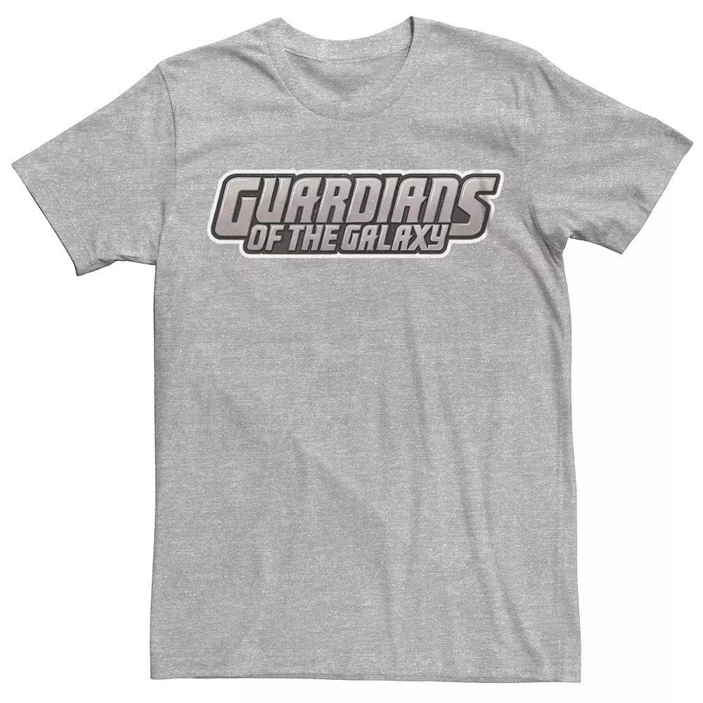 Men's Marvel Guardians Of The Galaxy Gradient Logo Graphic Tee, Size: Medium, Athletic Grey Product Image