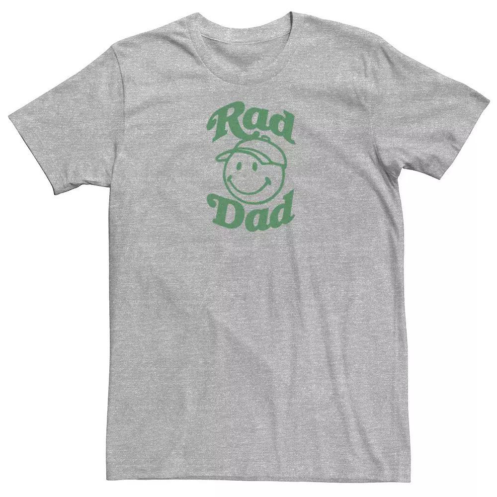 Men's Rad Dad Smiley Face With Cap Graphic Tee,  Product Image