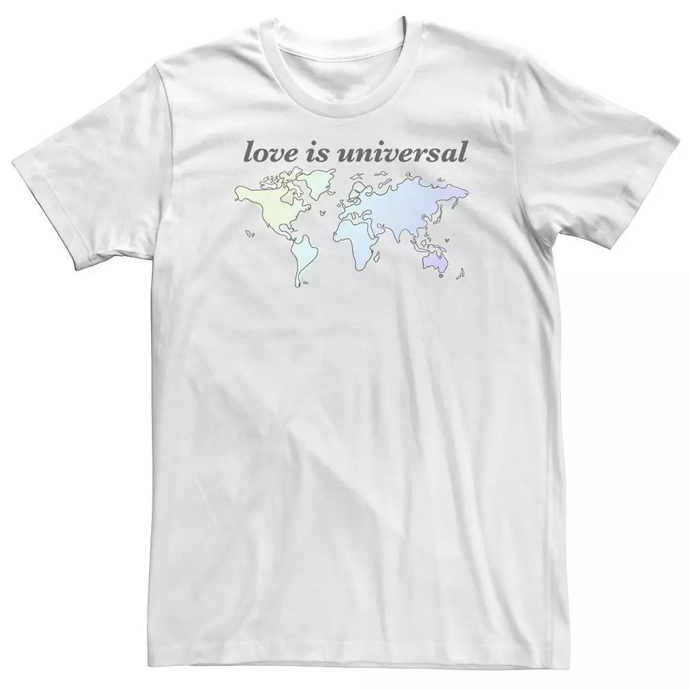 Big & Tall Trendy World Love Tee, Men's,  Product Image