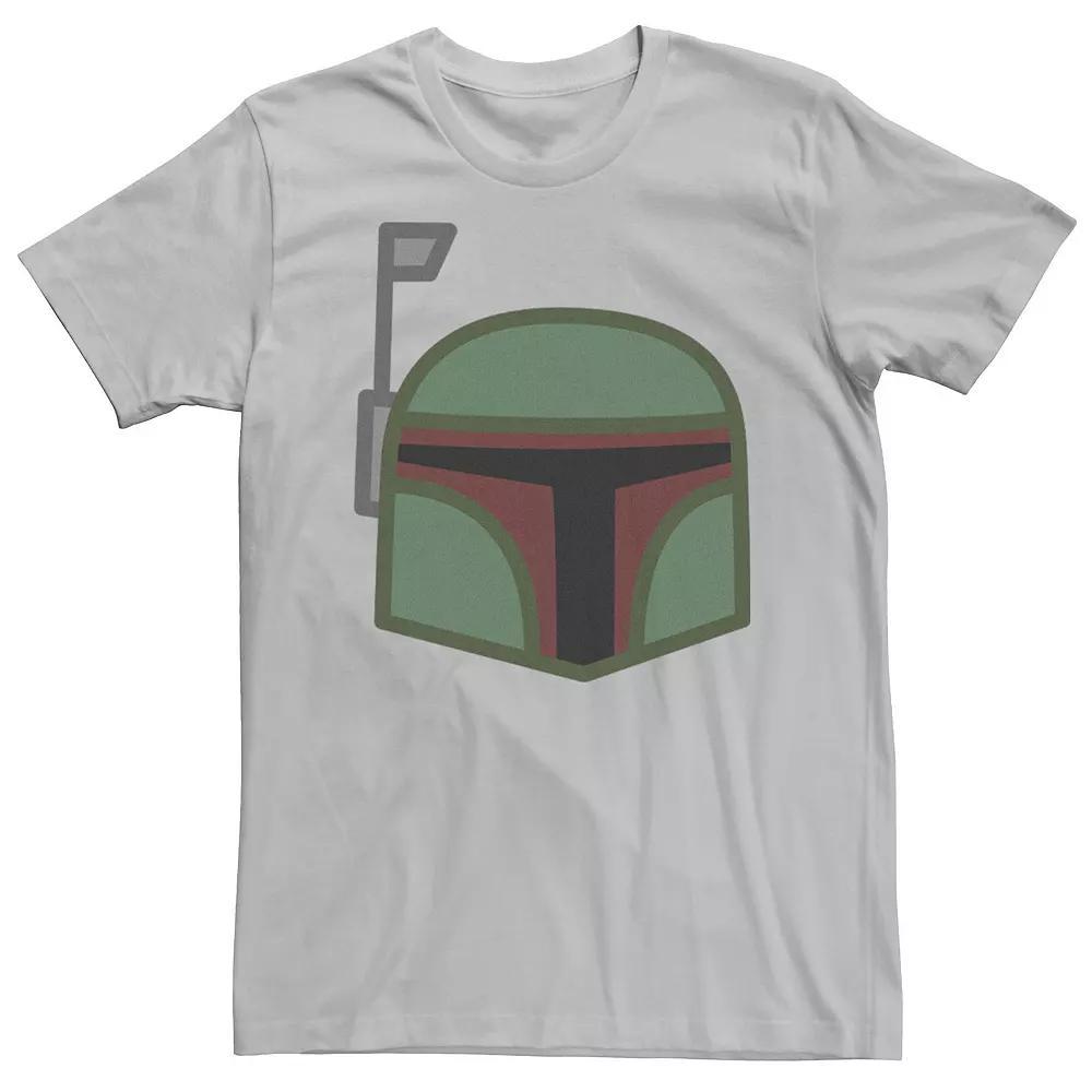 Men's Star Wars Boba Fett Helmet Flattened Art Tee,  Product Image
