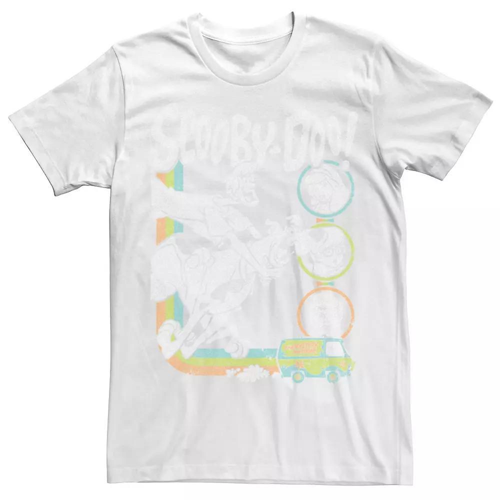 Men's Scooby Doo Characters Color Stripes Tee,  Product Image