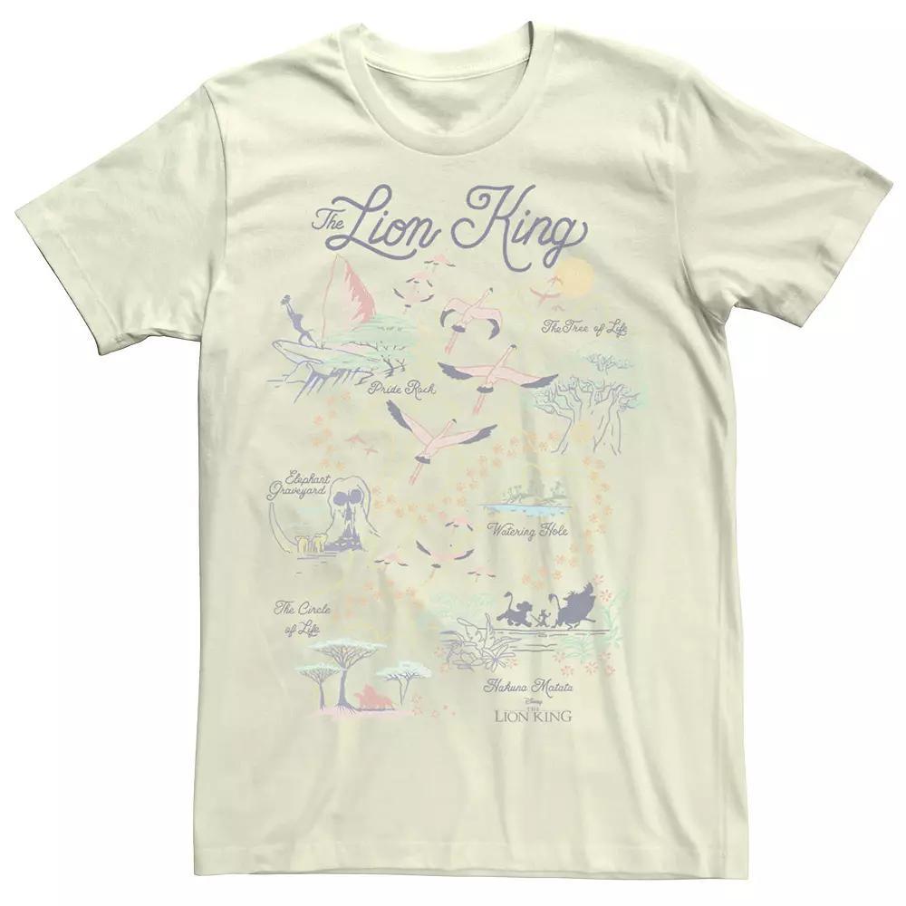 Disney's The Lion King Men's Map Of The World Tee,  Product Image