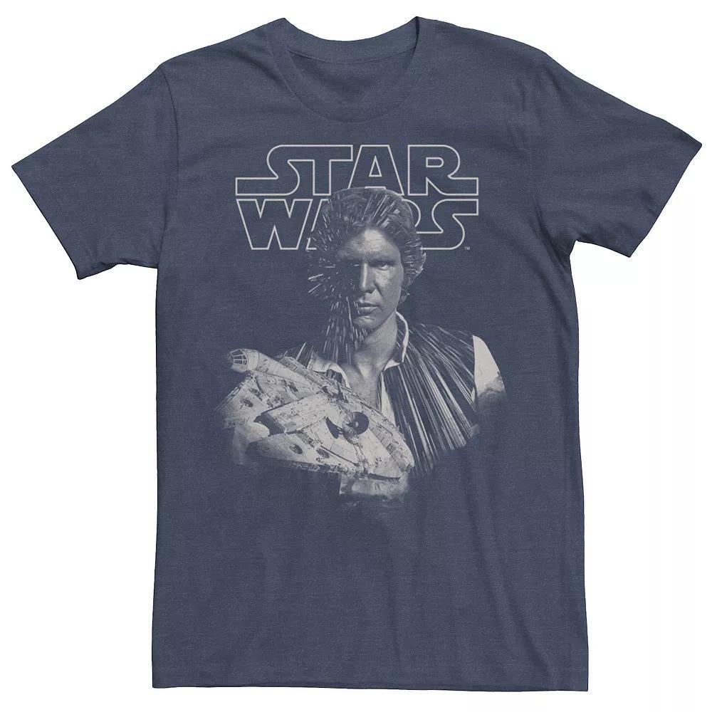 Men's Star Wars Han Solo Millennium Falcon Portrait Graphic Tee,  Product Image