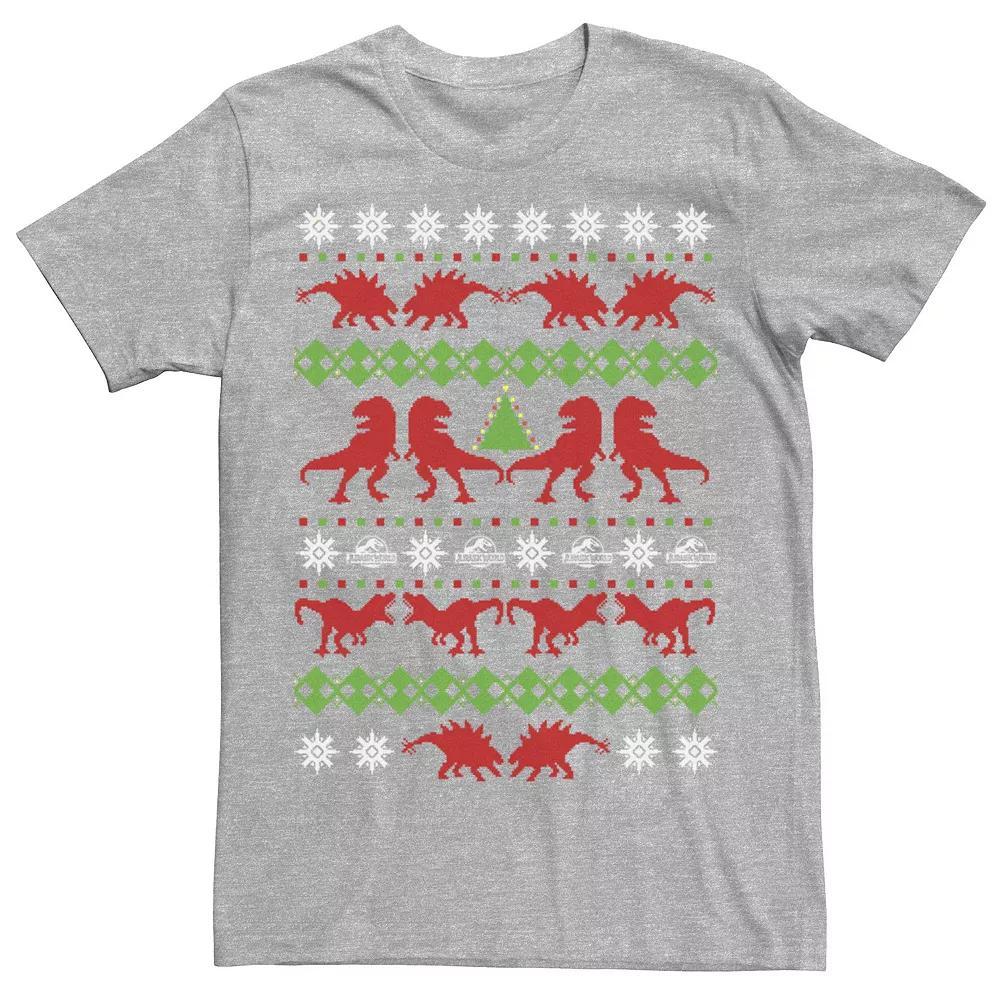 Men's Jurassic World Dino Ugly Holiday Sweater Tee,  Product Image