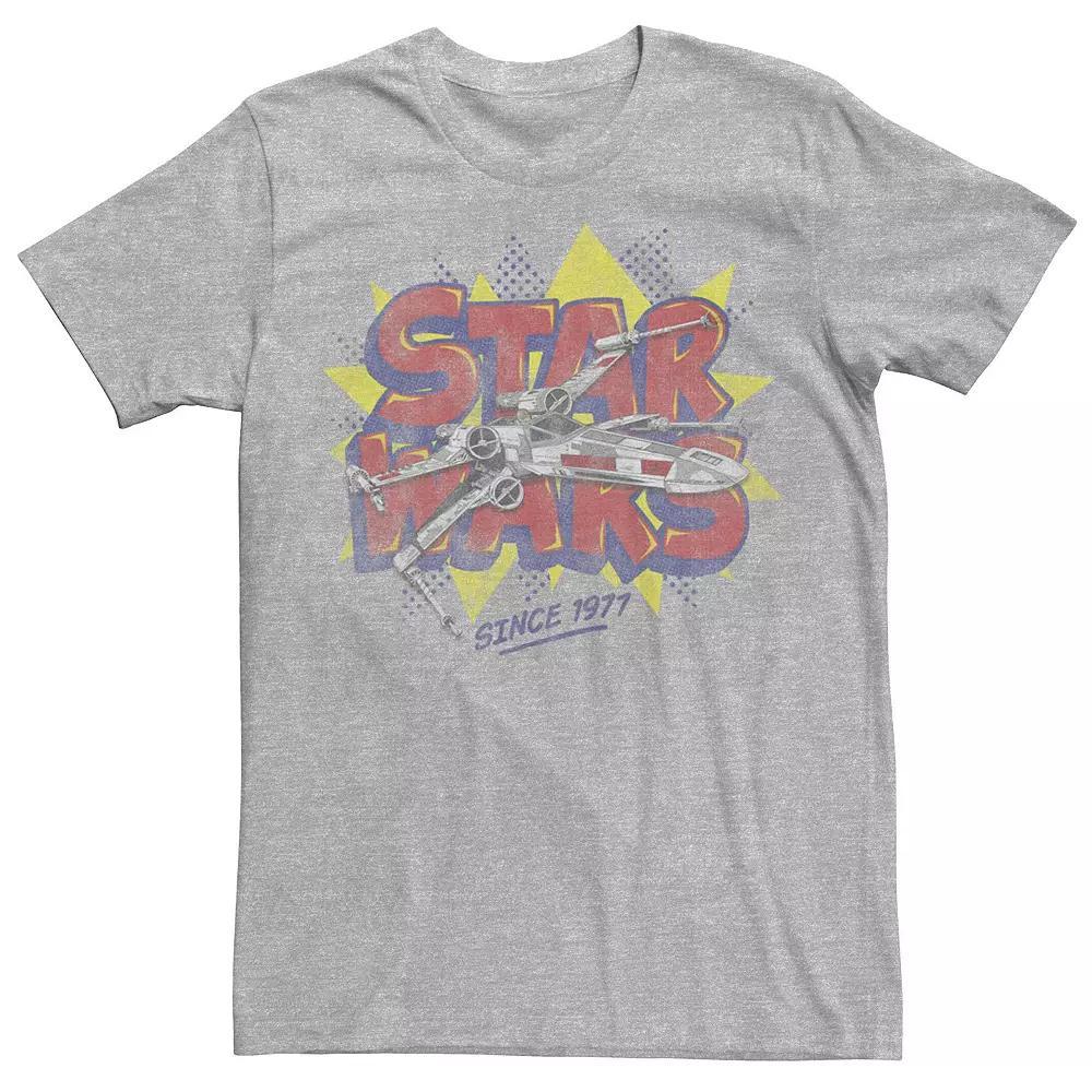 Men's Star Wars Indistinct Ship Graphic Tee, Size: Large, Athletic Grey Product Image