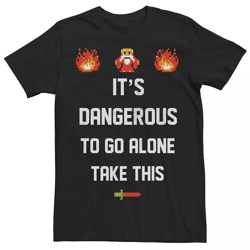 Mens Legend of Zelda 8 Bit Its Dangerous Take This Tee Product Image