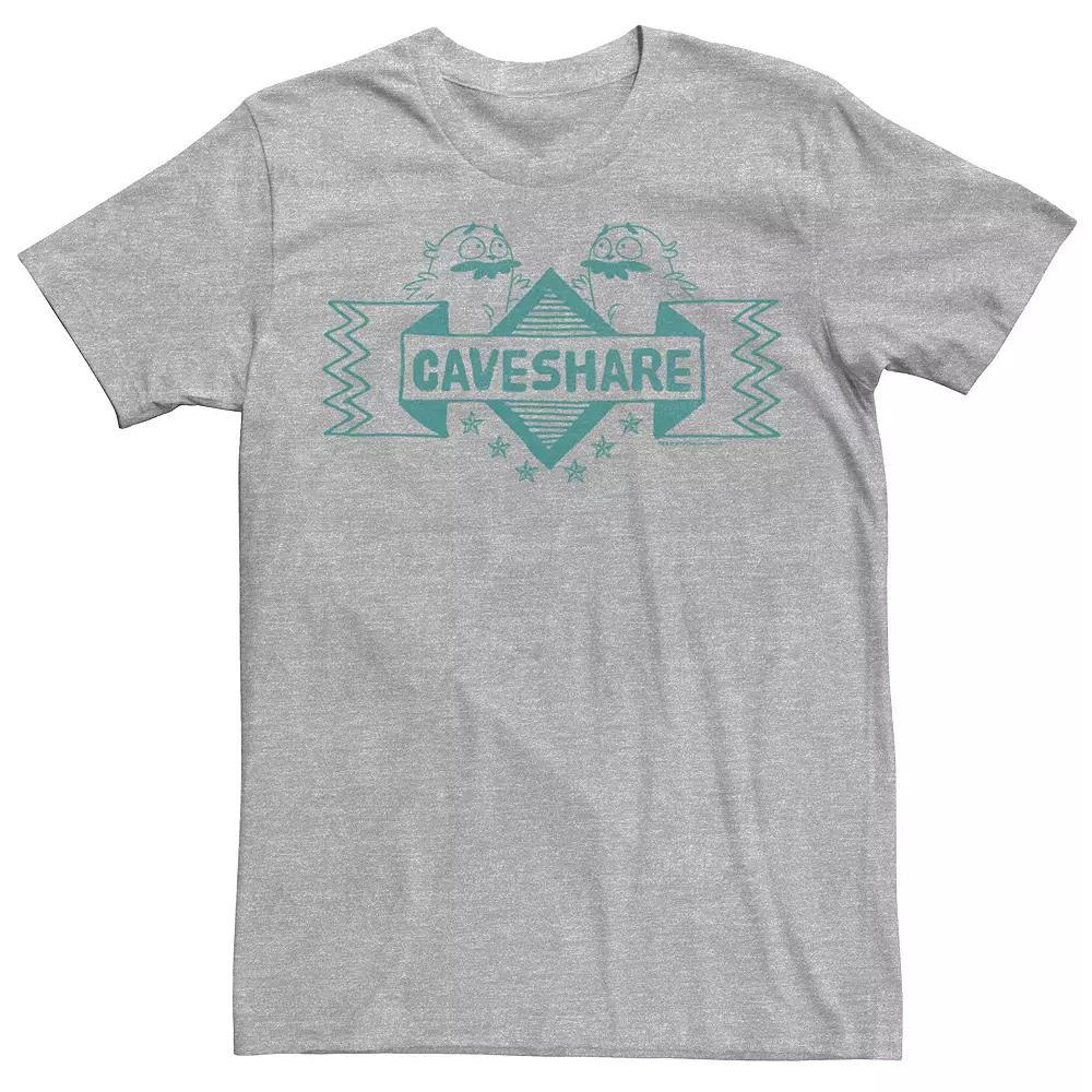 Men's Cartoon Network We Bare Bears Caveshare Outline Banner Graphic Tee, Size: Small, Athletic Grey Product Image