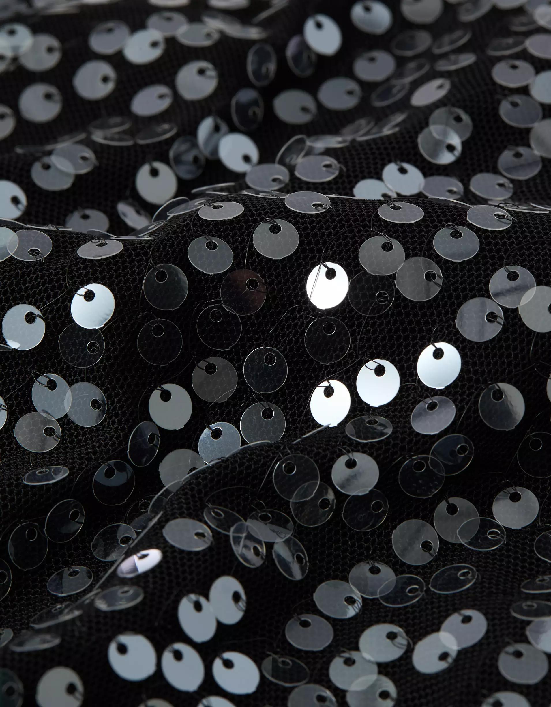 AE Sequin V-Neck Mini Slip Dress Product Image