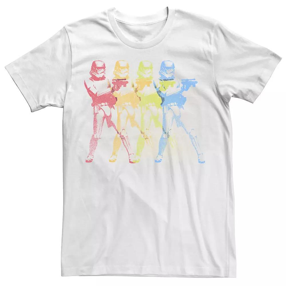 Mens Star Wars Neon Stormtrooper Line Up Tee Product Image