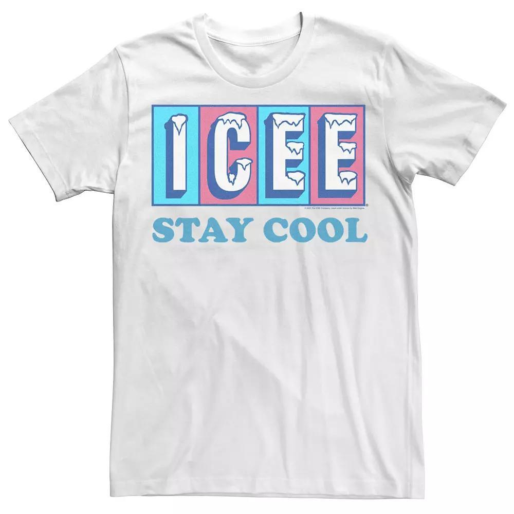 Men's Icee Stay Cool Retro Logo Tee, Size: XS, White Product Image