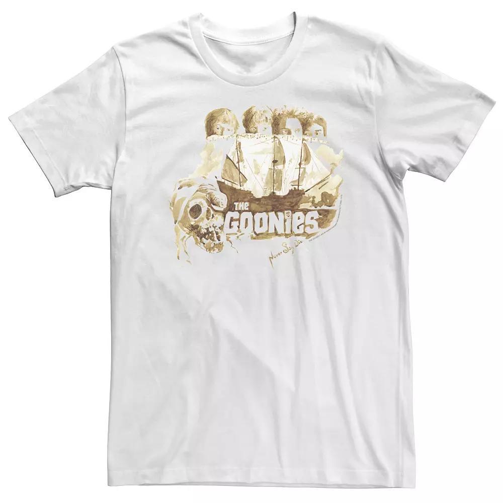 Big & Tall The Goonies Group Shot Portrait Tee, Men's, Size: Large Tall, White Product Image