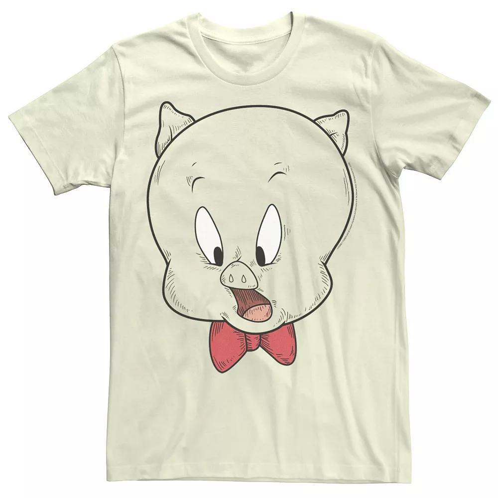 Men's Looney Tunes Porky The Pig Head Shot Tee,  Product Image