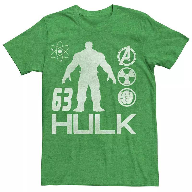 Men's Marvel's Hulk Silhouette Science Symbols Tee,  Product Image