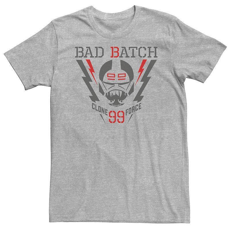 Big & Tall Star Wars: The Bad Batch Clone Force 99 Logo C1 Tee, Men's, Size: 3XL, Athletic Grey Product Image