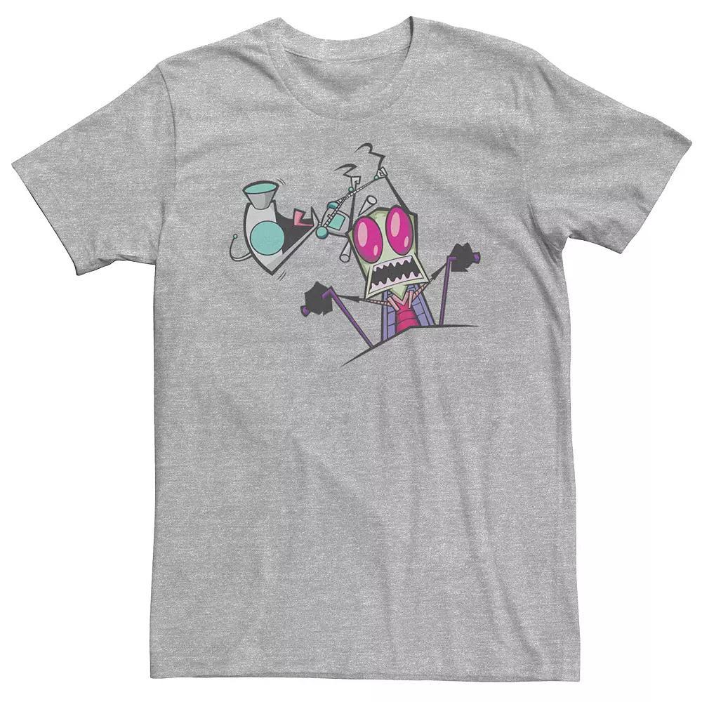 Big & Tall Nickelodeon Invader Zim Gir Pulling Zim's Antennas Portrait Tee, Men's,  Product Image
